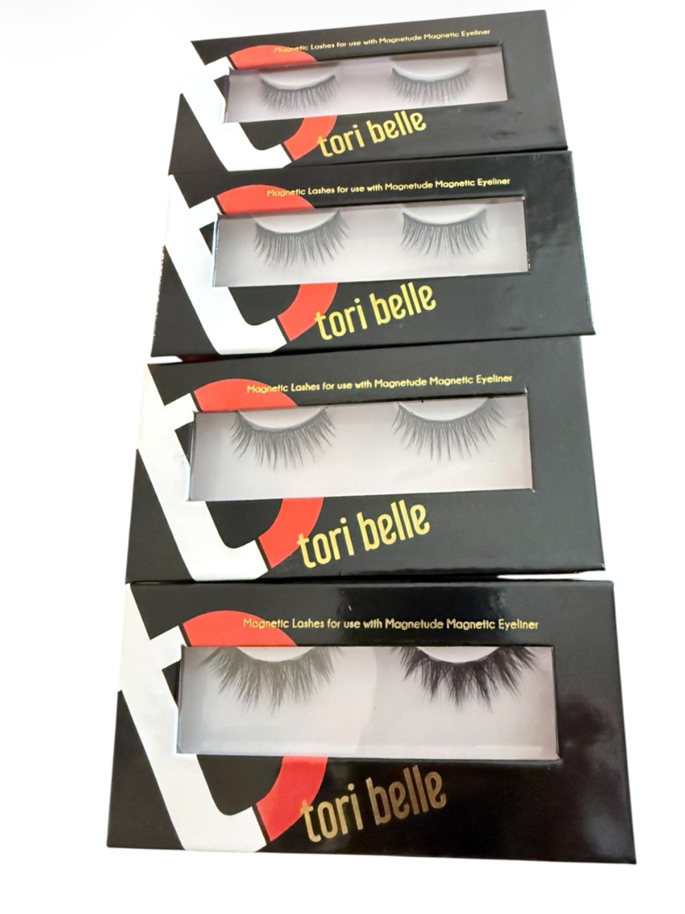 NIB Tori Belle Magnetic eyelashes with a box of anchors & Lash Adhesive eyeliner